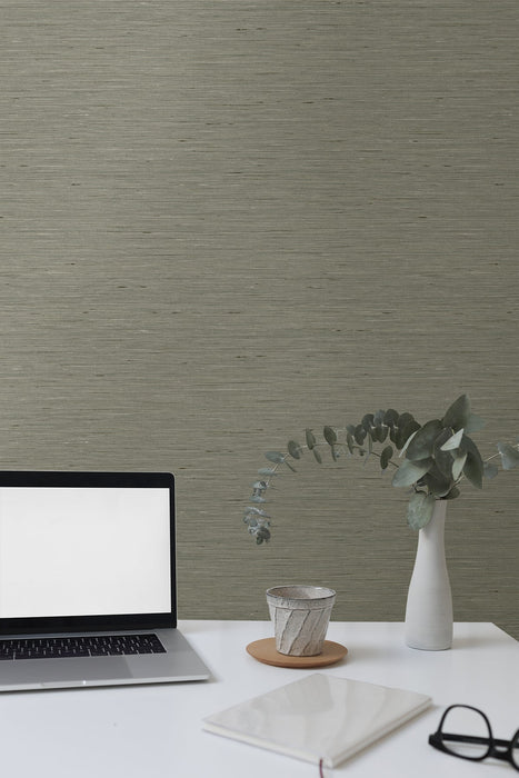 Seabrook Designs Bangkok Heathered Charcoal Wallpaper GT30115