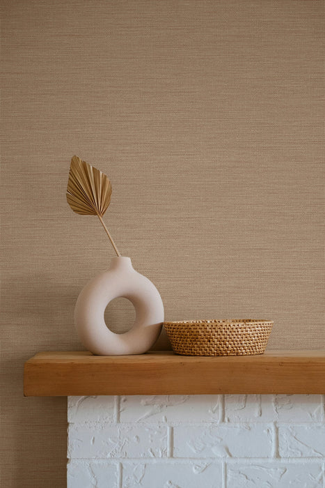 Seabrook Designs Libeco Cinnamon Wallpaper Sample GT30211