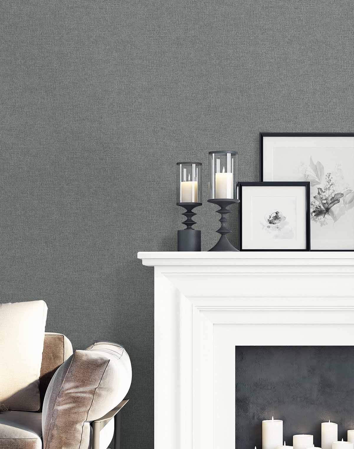 Seabrook Designs Normandy Charcoal Wallpaper GT30330