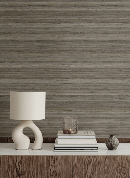 Seabrook Designs Meiya Brown Wallpaper Sample GT30408