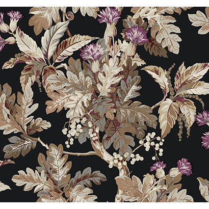 York Briarwood Black Wallpaper GT4521