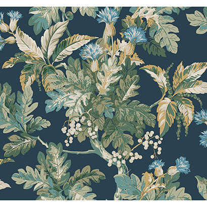 York Briarwood Navy Wallpaper GT4523