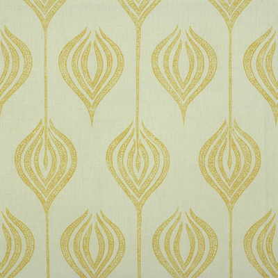 Lee Jofa Modern Tulip White/Yellow Fabric Sample GWF-2622.140.0