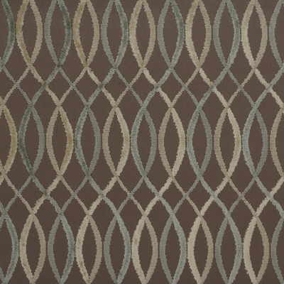 Lee Jofa Modern Infinity Taupe/Aqua Fabric Sample GWF-2642.13.0