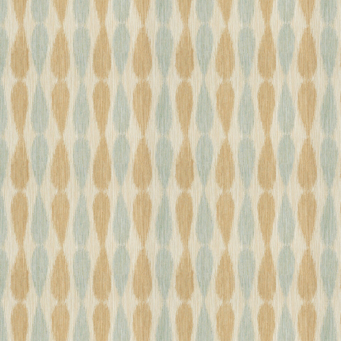 Lee Jofa Modern Ikat Drops Aqua Fabric Sample GWF-2927.13.0