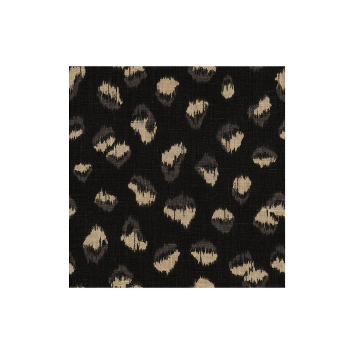 Lee Jofa Modern Feline Ebony/Beige Fabric Sample GWF-3106.816.0