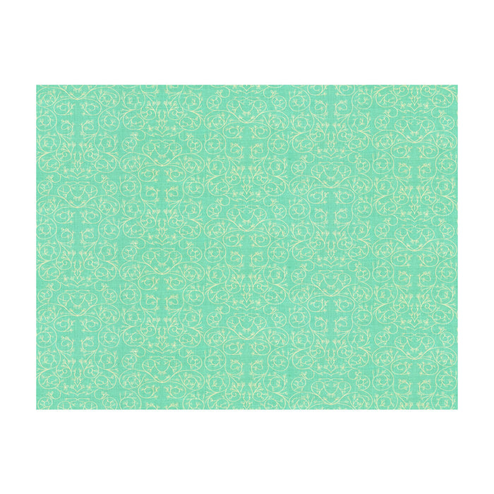 Lee Jofa Modern Garden Reverse Aqua Fabric Sample GWF-3512.13.0