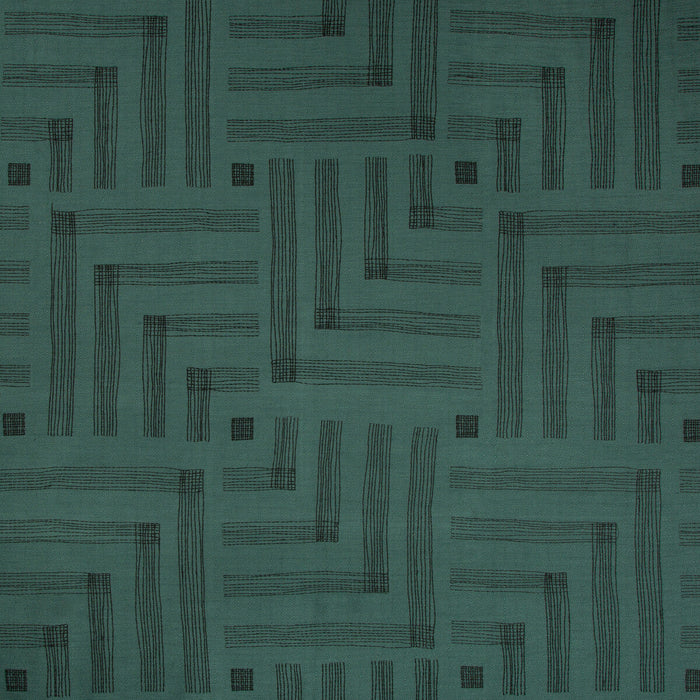 Lee Jofa Modern Pastiche Spruce/Jet Fabric Sample GWF-3726.358.0