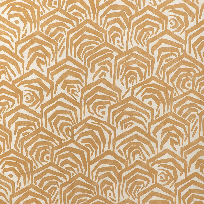 Lee Jofa Modern Greene Print Gold Fabric GWF-3807.4.0