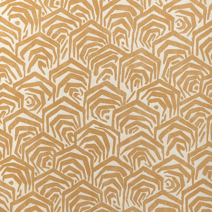 Lee Jofa Modern Greene Print Gold Fabric Sample GWF-3807.4.0