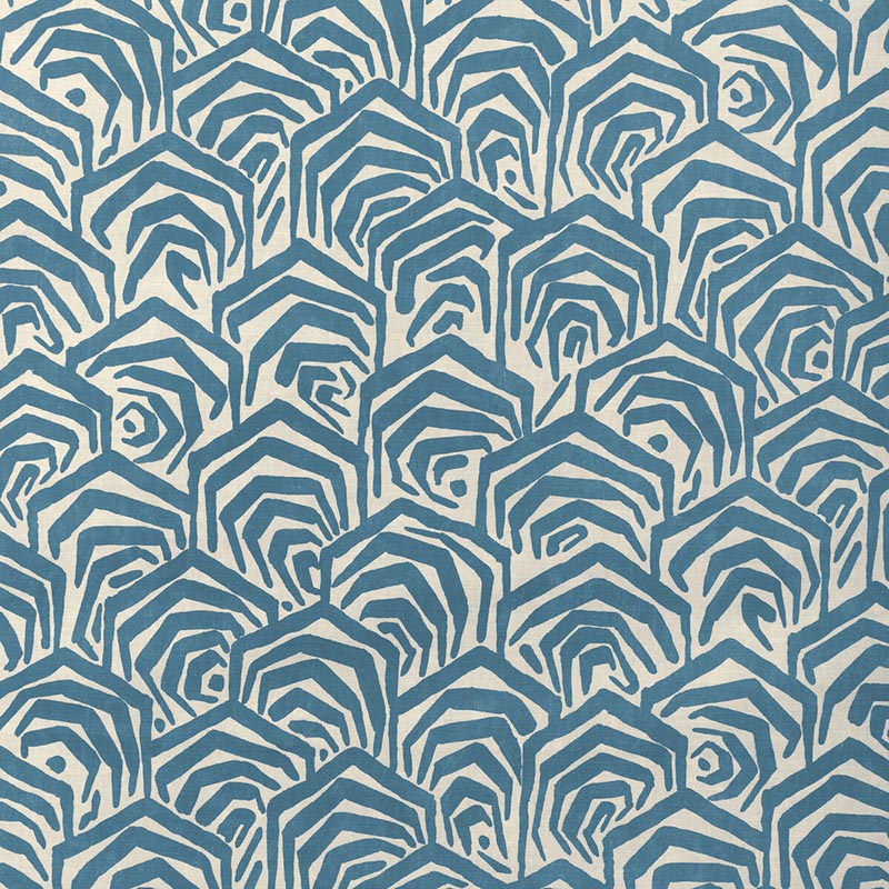 Lee Jofa Modern Greene Print Blue Fabric GWF-3807.5.0