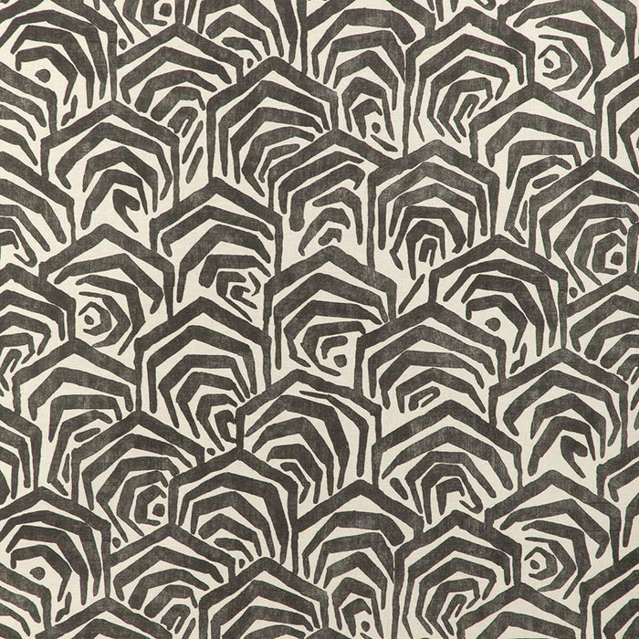 Lee Jofa Modern Greene Print Noir Fabric Sample GWF-3807.8.0