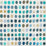 Lee Jofa Modern Twister Paper Denim/Aqua Wallpaper Sample GWP-3726.355.0