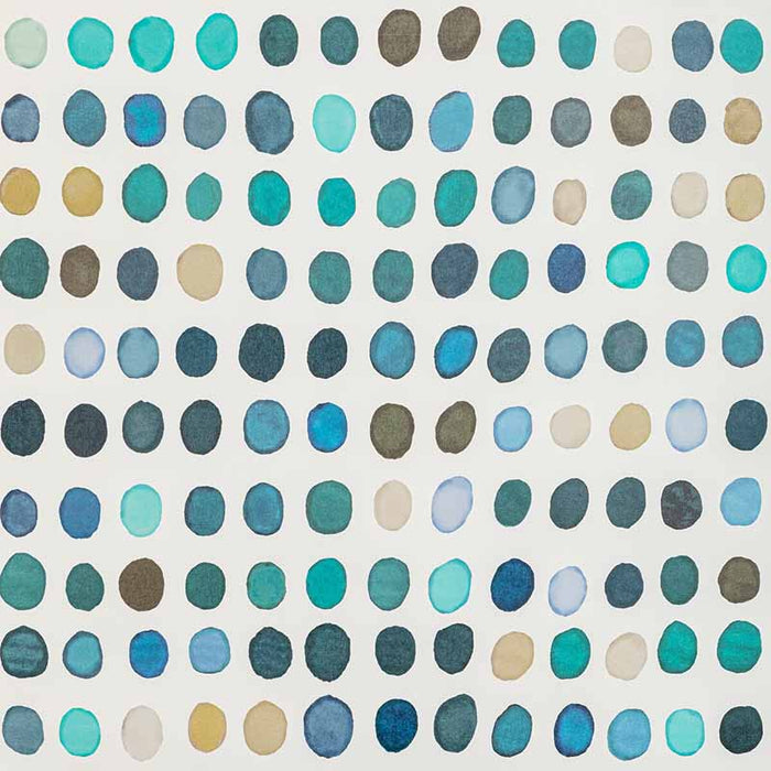 Lee Jofa Modern Twister Paper Denim/Aqua Wallpaper Sample GWP-3726.355.0