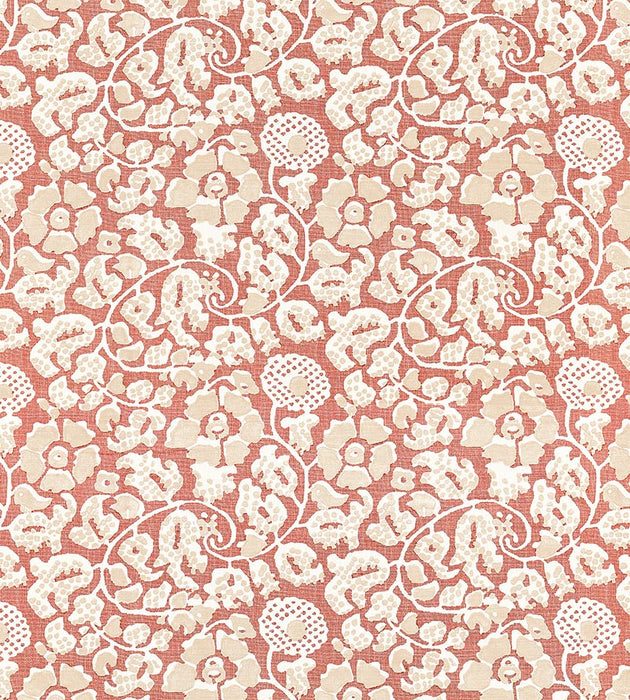 Grey Watkins Maiden Floral Terracotta Fabric GW 000116629