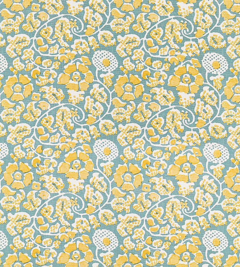 Grey Watkins Maiden Floral Aruba Fabric GW 000216629