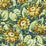 Grey Watkins Sunflower Print Cobalt Fabric GW 000216631