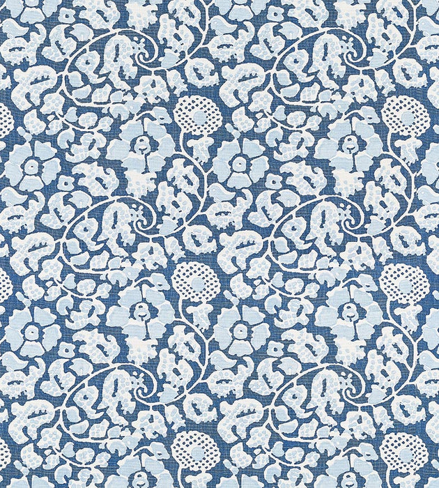 Grey Watkins Maiden Floral Denim Fabric GW 000316629