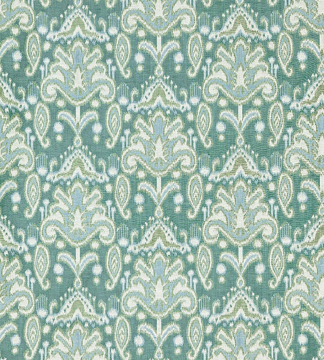 Grey Watkins Kandira Ikat Turquoise Fabric GW 000327210