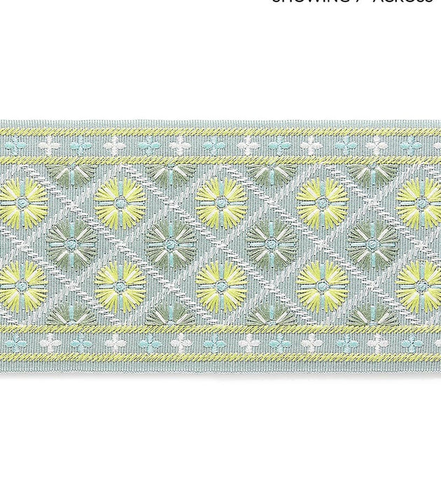 Grey Watkins Hansel Embroidered Tape Summer Breeze Fabric GW 0003T3329