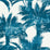 Grey Watkins Palm Print Turquoise Fabric GW 000416610