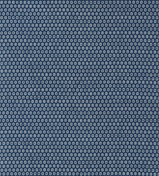 Grey Watkins Honeycomb Weave Navy Fabric GW 000627209