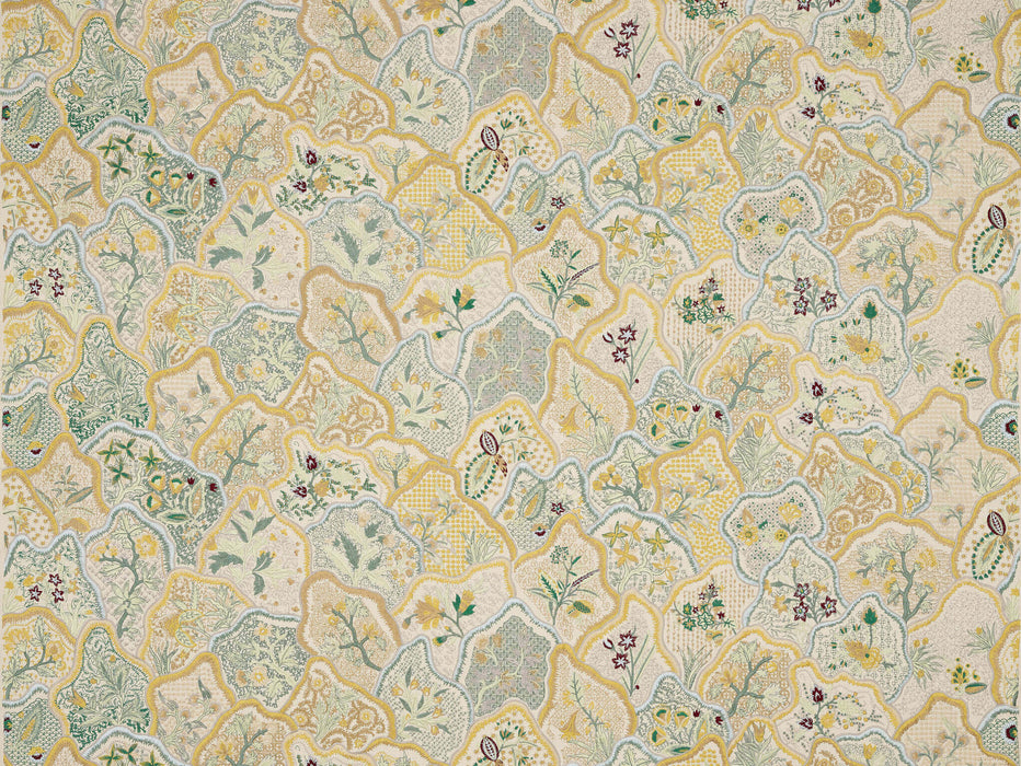 Braquenie Les Fleurs Du Bengale Jonquille Fabric B7624002