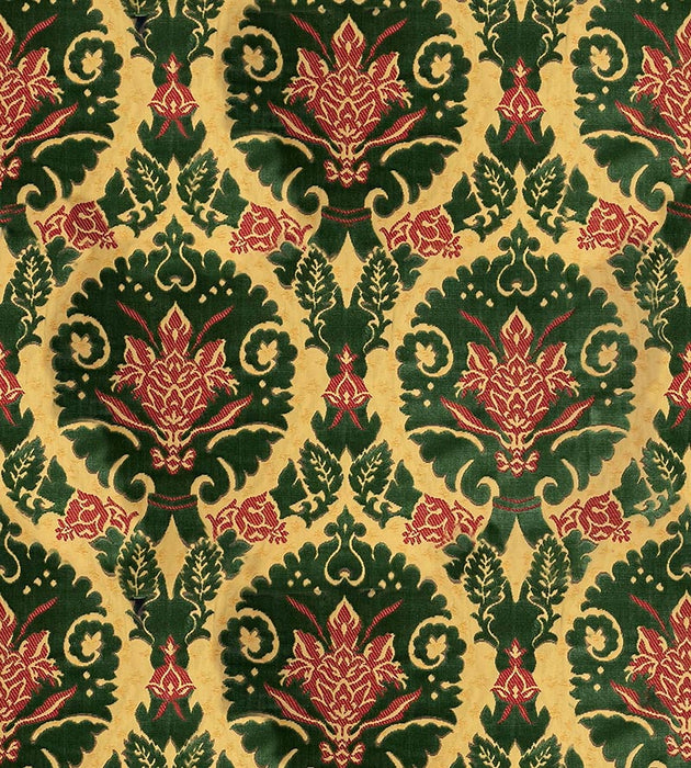 Lelievre Ravenne Velvet Emeraude Fabric Sample H0 00010647