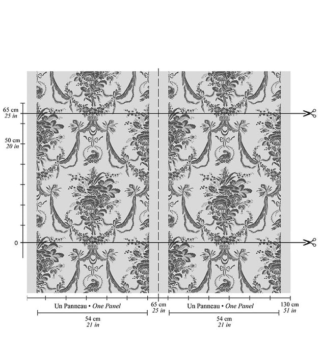 Tassinari & Chatel Mesanges Bleu Fabric H0 00011505