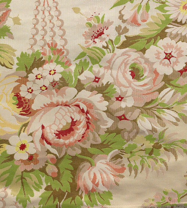 Tassinari & Chatel Ferrieres Rose/Green/Ivory Fabric H0 00011669