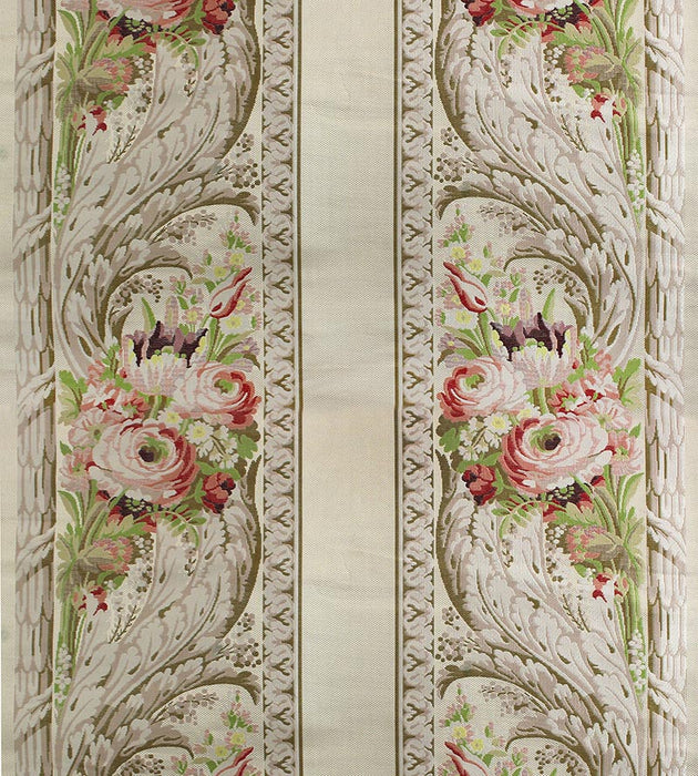 Tassinari & Chatel Bordure Fougere Rose/Green/Ivory Fabric H0 00011670