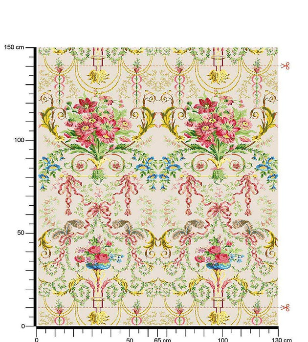 Tassinari & Chatel Liancourt Multi On Ivory Fabric H0 00011672