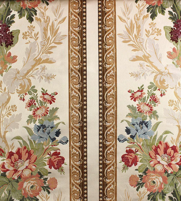 Tassinari & Chatel Maurepas Border Multi On Ivory Fabric H0 00011673