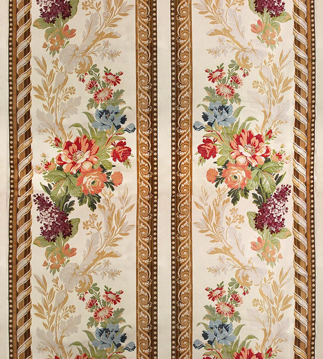 Tassinari & Chatel Maurepas Border Multi On Ivory Fabric H0 00011673