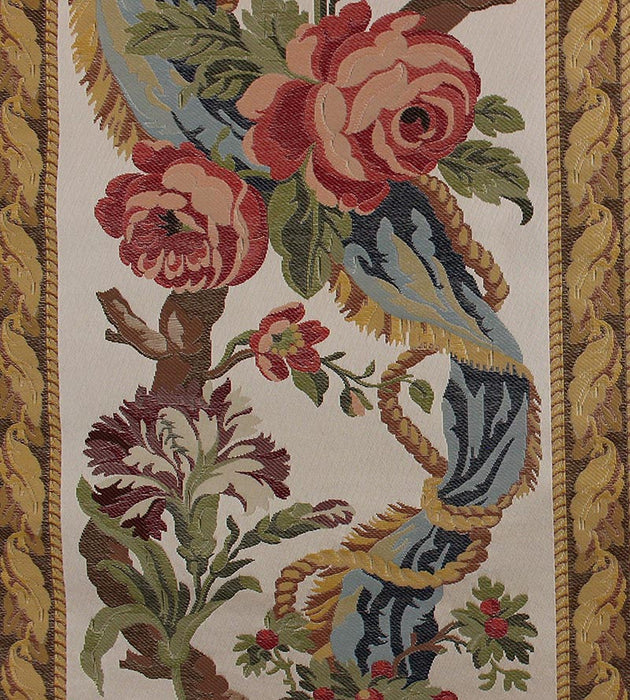 Tassinari & Chatel Leszczynski Red/Blue On Ivory Fabric H0 00011674