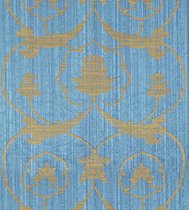 Lelievre Brocatelle Florentine Bleu Fabric H0 00014070