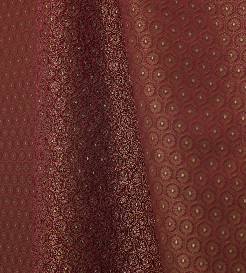 Lelievre Medaillon Cramoisi Fabric Sample H0 00014243