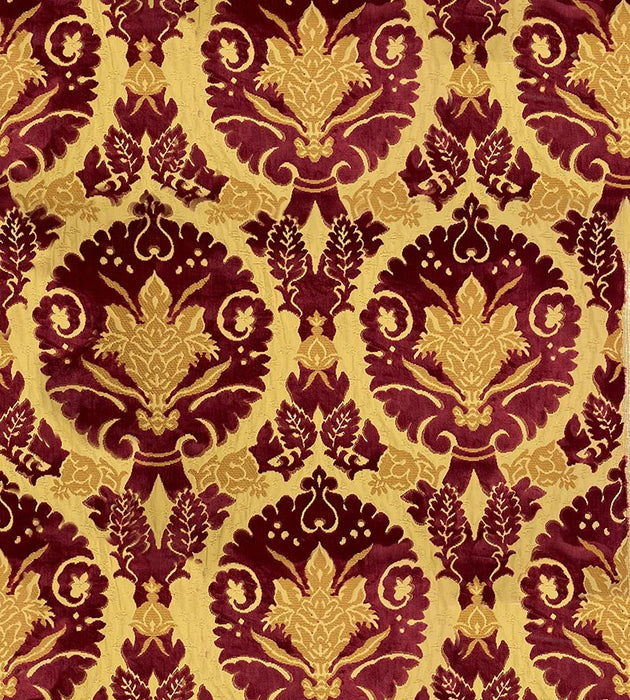 Lelievre Ravenne Velvet Rubis Fabric H0 00020647