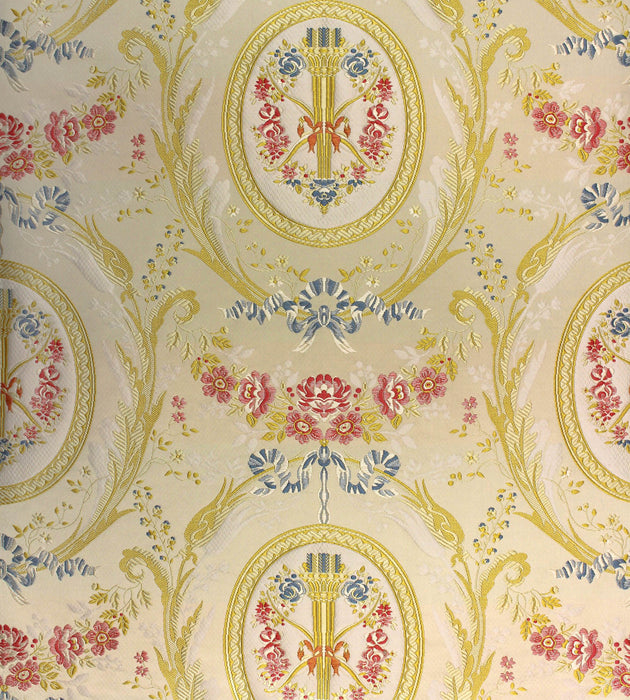 Tassinari & Chatel Marie Antoinette Creme Fabric Sample H0 00021553