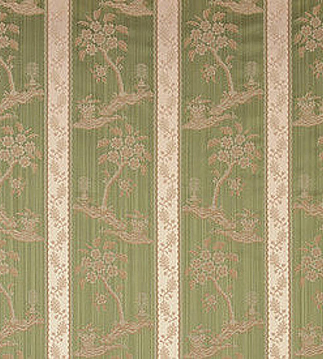 Lelievre Lampas Sanary Vert Fabric H0 00024029