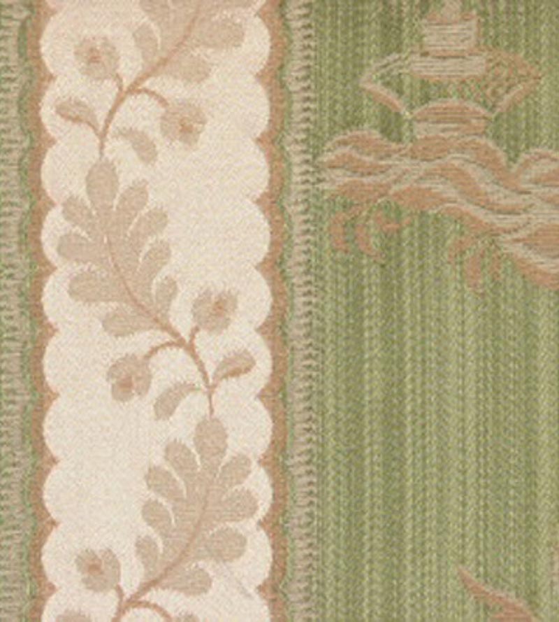 Lelievre Lampas Sanary Vert Fabric H0 00024029