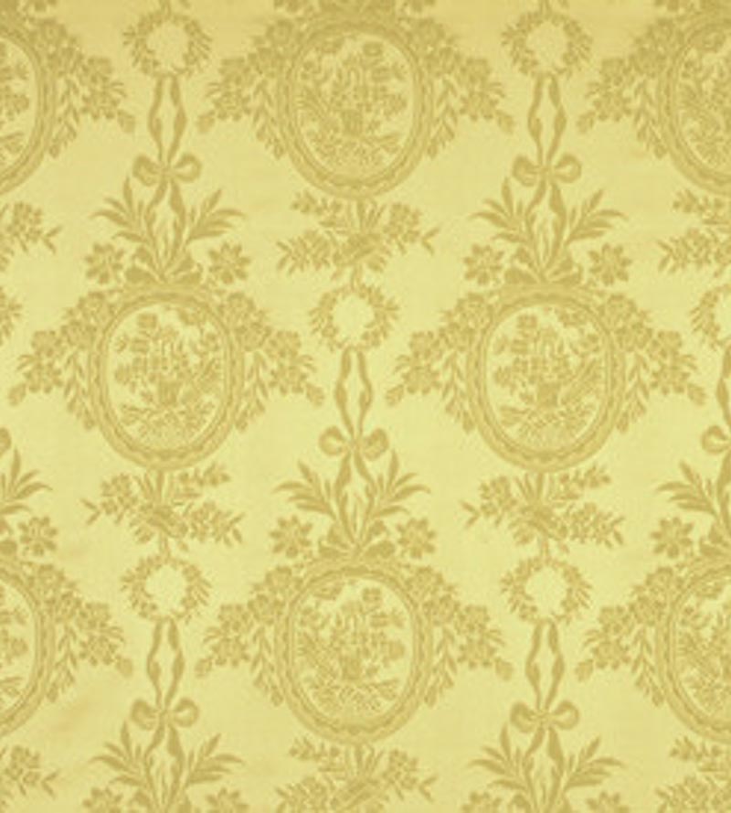 Lelievre Damas Rambouillet Paille Fabric Sample H0 00024048