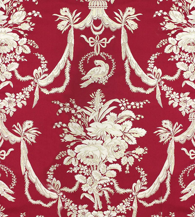 Tassinari & Chatel Mesanges Rouge Fabric H0 00031505