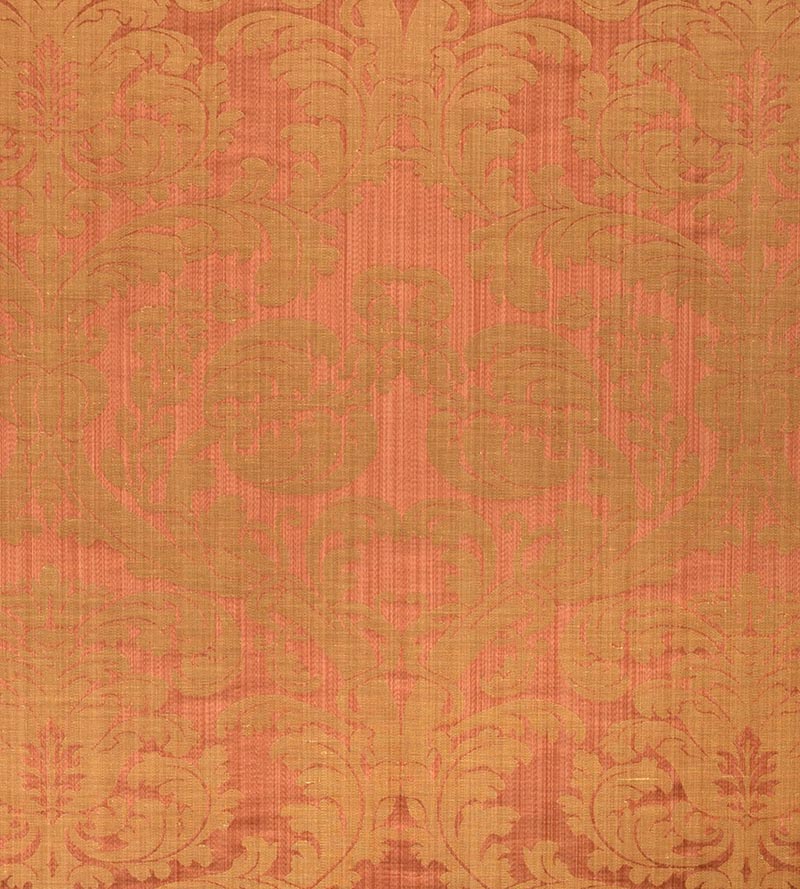 Lelievre Tournelle Damask Cuivre Fabric H0 00034128