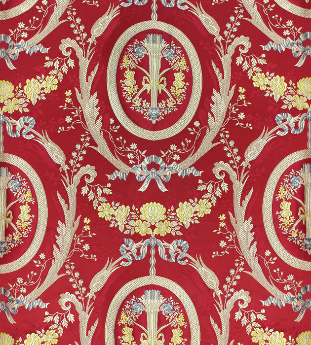 Tassinari & Chatel Marie Antoinette Rouge Fabric Sample H0 00041553