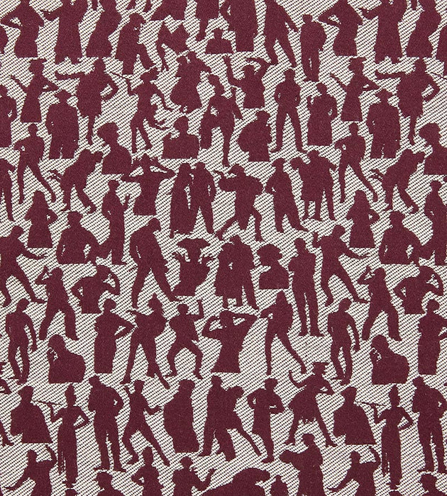 Jean Paul Gaultier Silhouettes Bordeaux Fabric H0 00043492