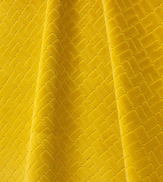 Lelievre Vallauris Velvet Citron Fabric Sample H0 00050576