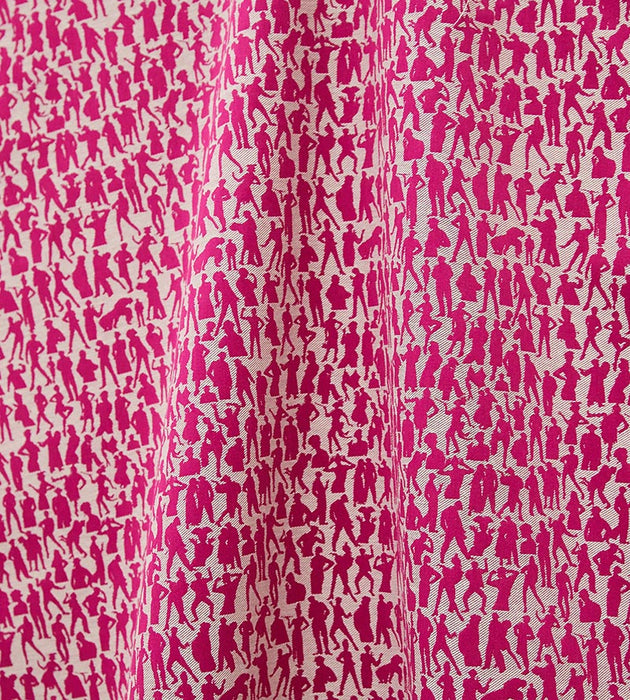 Jean Paul Gaultier Silhouettes Fuchsia Fabric H0 00053492