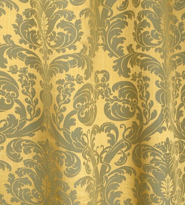 Lelievre Tournelle Damask Or/Bleu Fabric H0 00054128