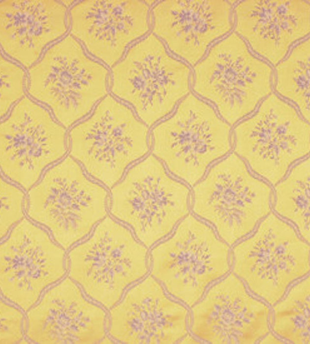 Lelievre Fragonard Gray On Yellow Fabric Sample H0 00064036